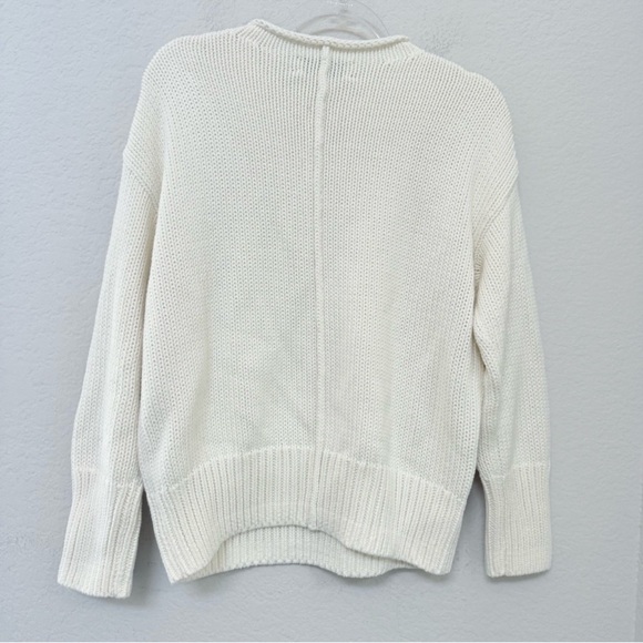 La Ligne Solid Marina Sweater Ivory Size Medium - Picture 4 of 5